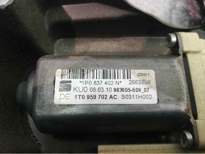 Recambio de elevalunas delantero derecho para seat leon (1p1) 1.6 tdi referencia OEM IAM 1T0959702AC 1P0837402N 