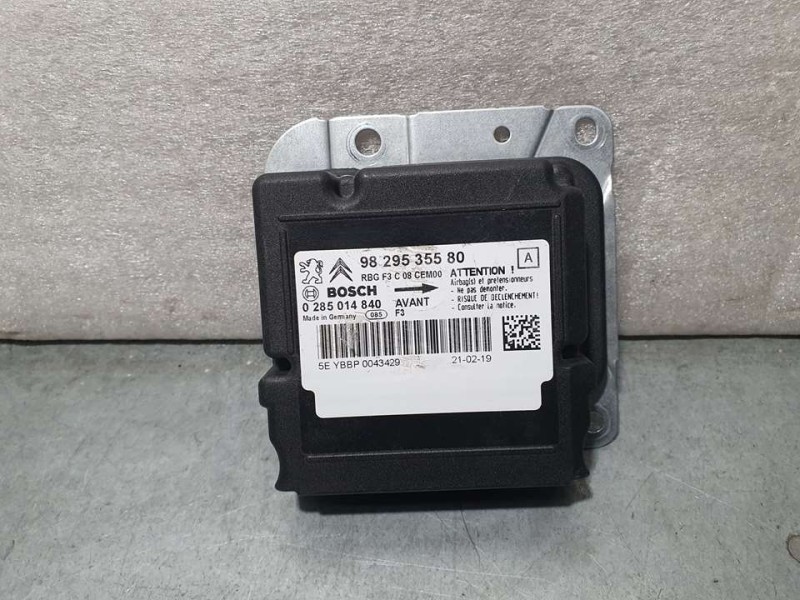 Recambio de centralita airbag para citroën c4 cactus origins referencia OEM IAM 9829535580 0285014840 BOSCH
