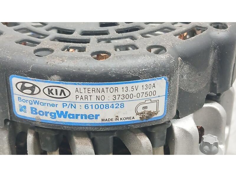 Recambio de alternador para kia picanto (ja) concept referencia OEM IAM 3730007500 BORGWARNER 61008428
