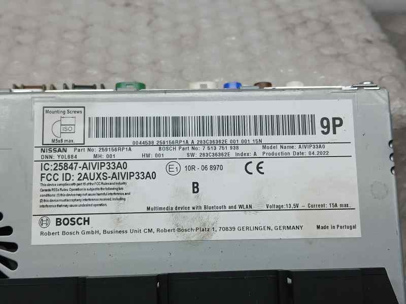 Recambio de sistema navegacion gps para nissan qashqai (j12) acenta+ referencia OEM IAM 259156RP1A 7513751938 BOSCH