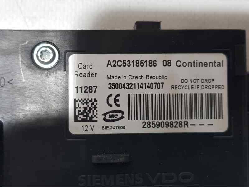 Recambio de clausor de tarjeta para renault scenic iii dynamique referencia OEM IAM 285909828R A2C53185186 CONTINENTAL