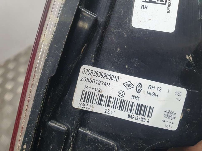 Recambio de piloto trasero derecho para renault captur ii experience referencia OEM IAM 265501234R 02083599900010 INTERIOR