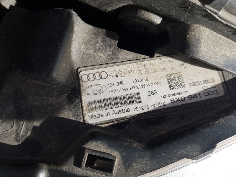 Recambio de faro izquierdo para audi a1 sportback (8xa, 8xf) 1.6 tdi referencia OEM IAM 8X0941003  