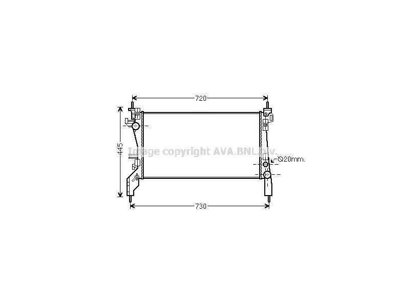 Recambio de radiador agua para citroën nemo basis referencia OEM IAM 51780659 L8066004 BEHR