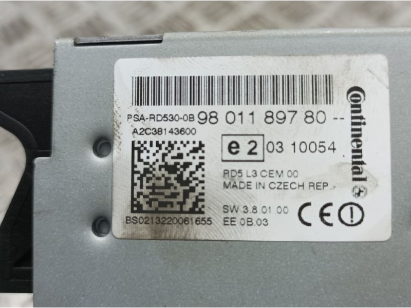 Recambio de modulo electronico para citroën c4 lim. exclusive referencia OEM IAM 9801189780 A2C381473600 CONTINENTAL