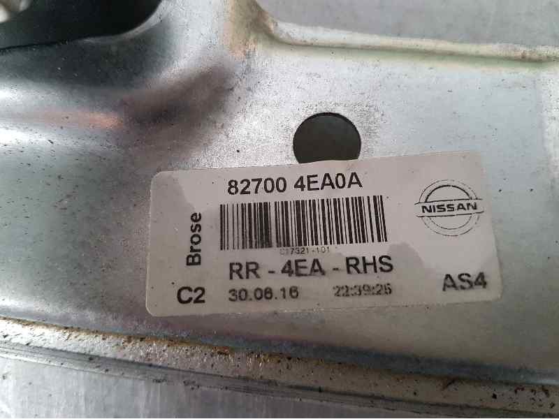 Recambio de elevalunas trasero derecho para nissan qashqai (j11) acenta referencia OEM IAM 827004EA0A 2 PINS ELECTRICO