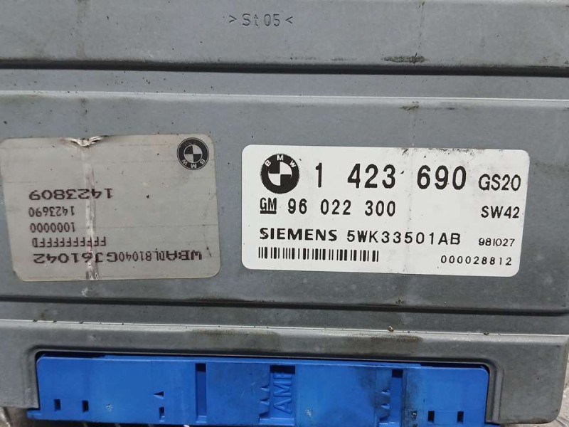 Recambio de centralita cambio automatico para bmw serie 5 berlina (e39) 530d referencia OEM IAM 1423690 5WK33501AB SIEMENS