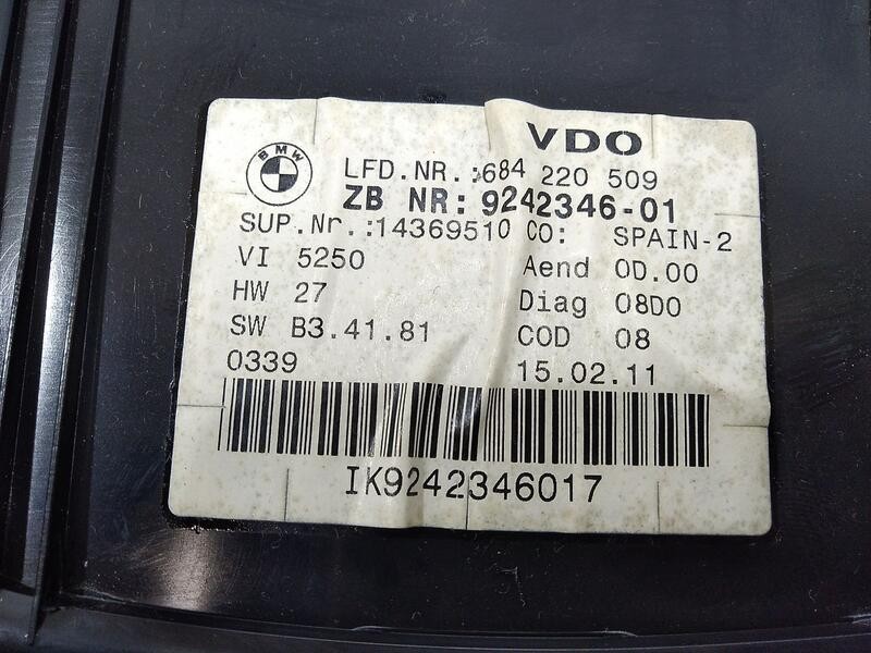 Recambio de cuadro instrumentos para bmw serie 3 berlina (e90) 318d referencia OEM IAM 924234601 62109316127 