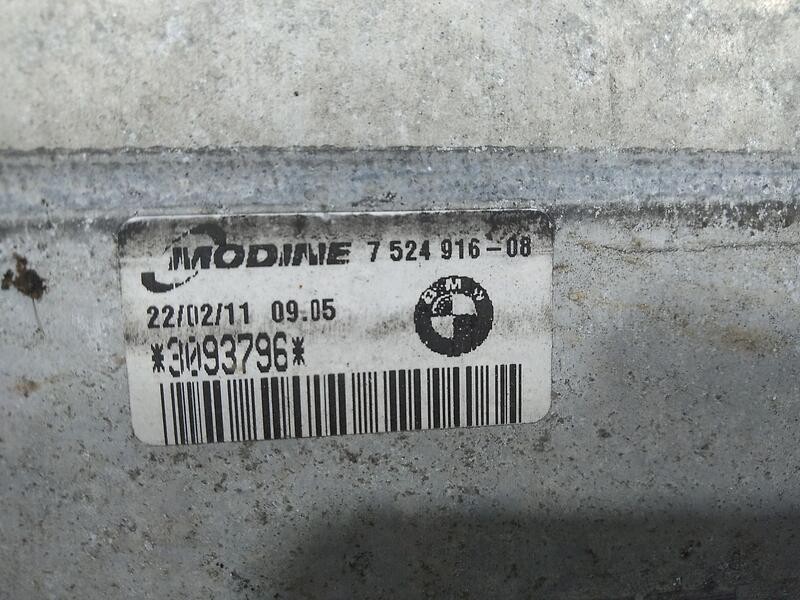 Recambio de intercooler para bmw serie 3 berlina (e90) 318d referencia OEM IAM 3093796 752491608 / 17517524916 modine