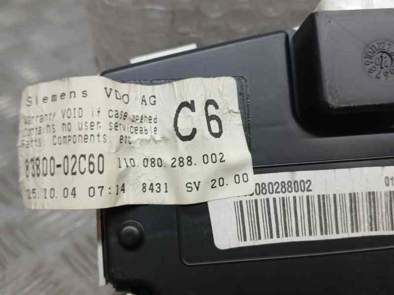 Recambio de cuadro instrumentos para toyota corolla (e12) 2.0 d-4d sol berlina referencia OEM IAM 8380002C60 110080288002 SIEMEN