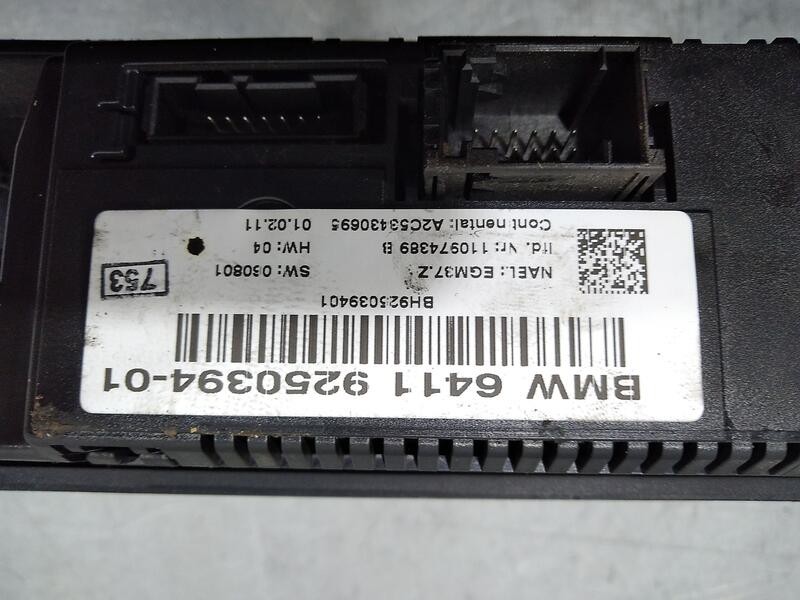 Recambio de mando climatizador para bmw serie 3 berlina (e90) 318d referencia OEM IAM 64119292263 925039401 
