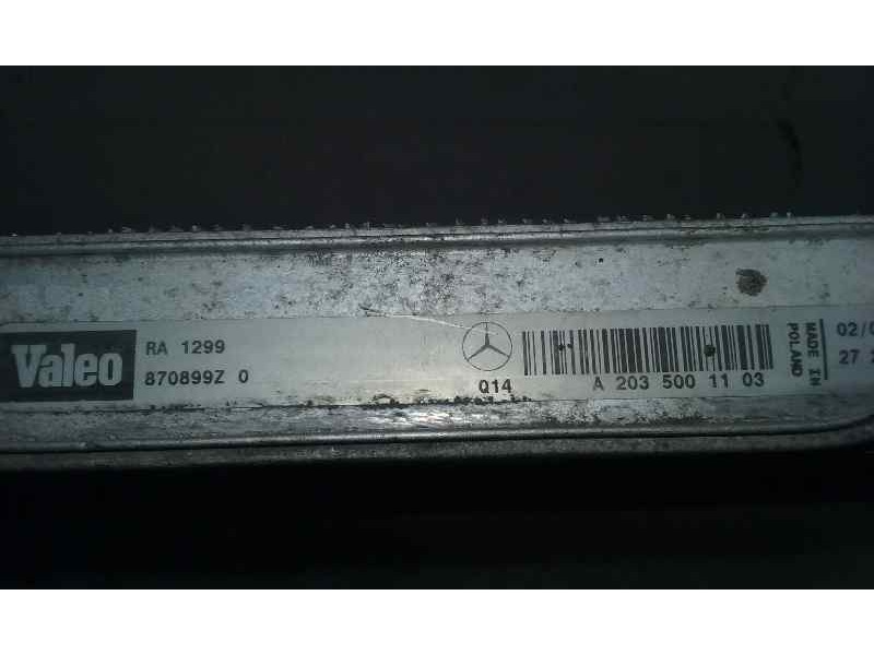 Recambio de radiador agua para mercedes-benz clase c (w203) sportcoupe 1.8 cat referencia OEM IAM 870899Z0 A2035001103 VALEO