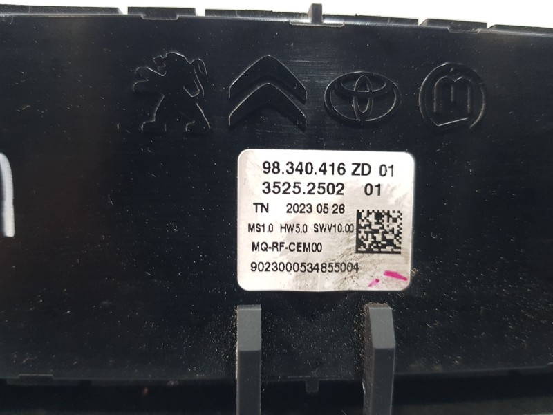 Recambio de mando calefaccion / aire acondicionado para citroën berlingo furgoneta/monovolumen (k9) 1.5 bluehdi 100 referencia O