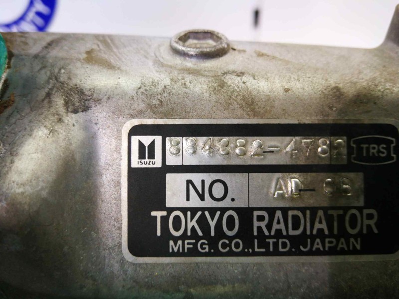 Recambio de intercooler para isuzu trooper 2.8 turbodiesel referencia OEM IAM 8943824782  