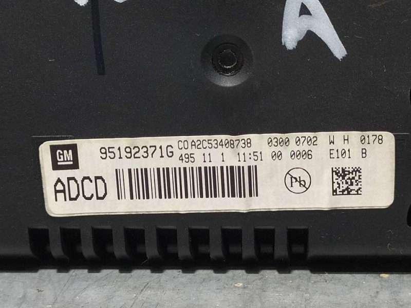 Recambio de pantalla multifuncion para chevrolet cruze hatchback lt referencia OEM IAM 95192371G A2C53408738 