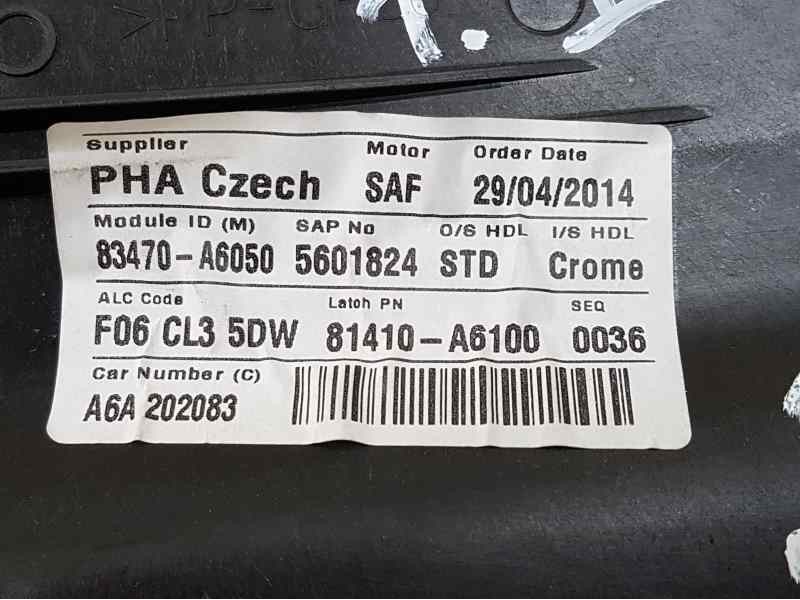 Recambio de elevalunas trasero izquierdo para hyundai i30 (gd) style referencia OEM IAM 83470A6050 6 PINS ELECTRICO