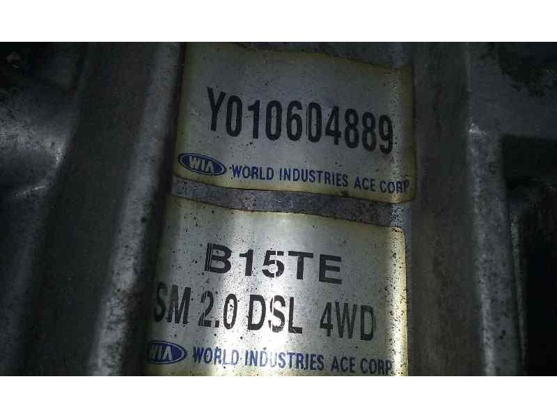Recambio de caja cambios para hyundai santa fe (sm) 2.0 gls crdi 4x4 referencia OEM IAM B15TE Y010604889 5VELOCIDADES