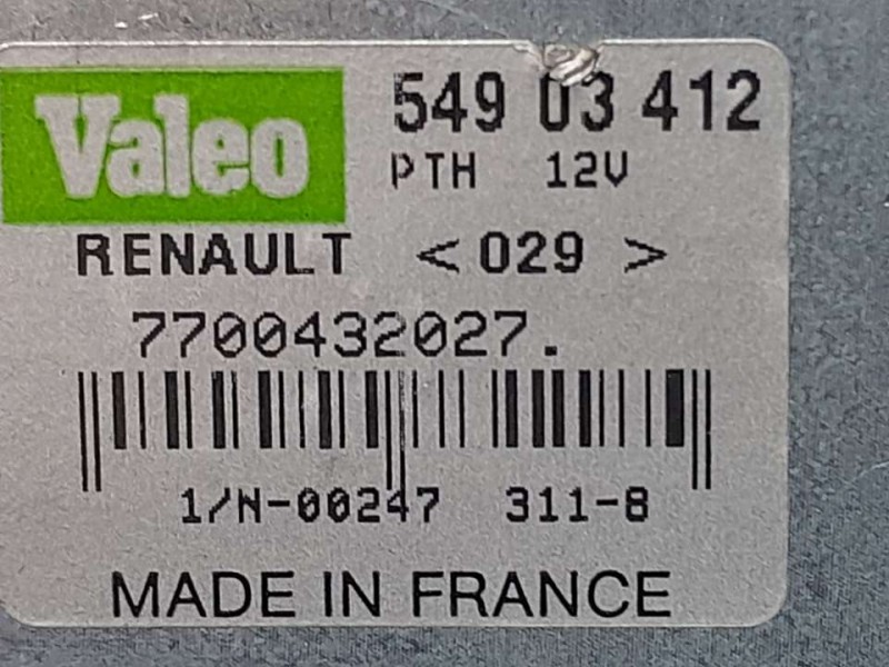 Recambio de motor limpia trasero para renault scenic (ja..) 1.9 dti rt referencia OEM IAM 7700432027 54903412 2 PINES VALEO