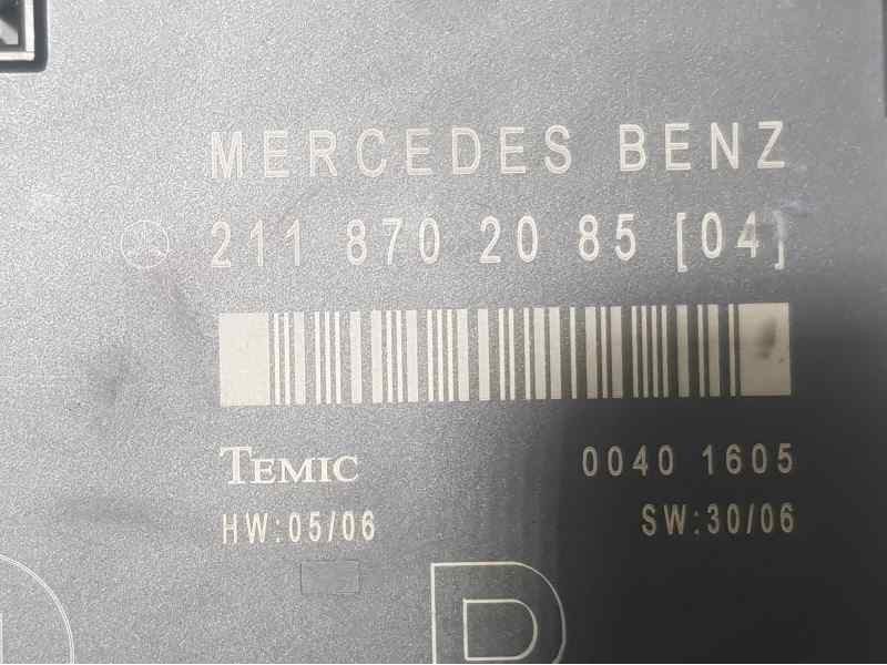 Recambio de modulo confort para mercedes-benz clase e (w211) berlina e 200 kompressor (211.041) referencia OEM IAM 2118702085  D