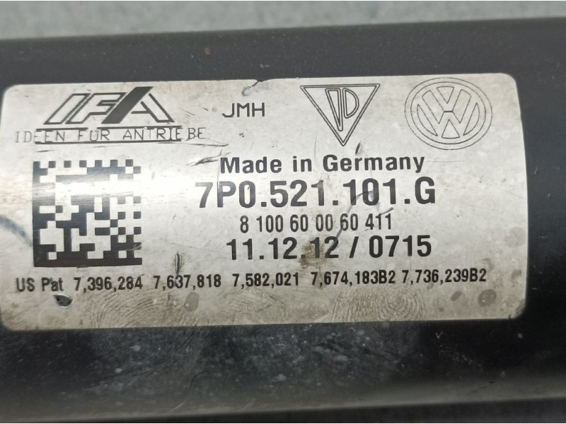 Recambio de transmision central para porsche cayenne (typ 92aa) diesel referencia OEM IAM 7P0521101G  DELANTERA