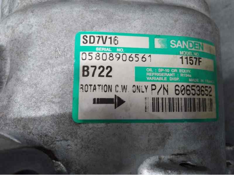 Recambio de compresor aire acondicionado para alfa romeo 147 (190) impresion referencia OEM IAM 60653652 1157F SANDEN