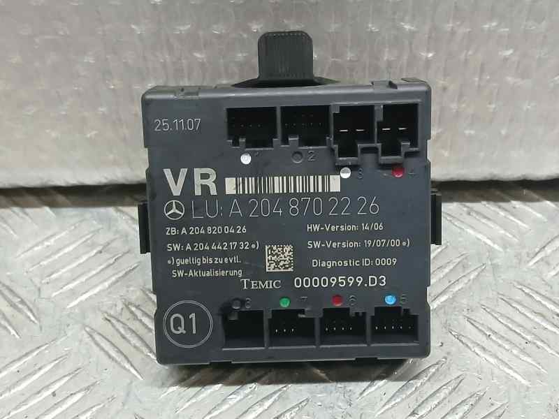 Recambio de modulo electronico para mercedes-benz clase c (w204) berlina c 220 cdi (204.008) referencia OEM IAM A2048702226 0000