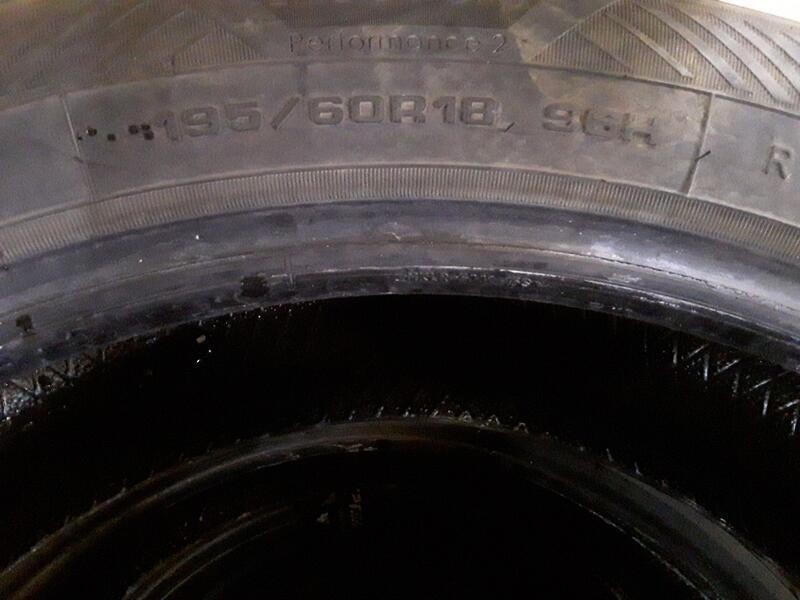 Recambio de neumatico pareja para neumaticos reutilizados - referencia OEM IAM 195601896H GOODYEAR 195/60/18/96H