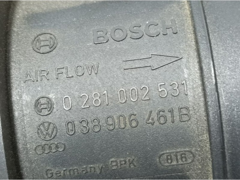 Recambio de caudalimetro para seat ibiza (6j5) reference referencia OEM IAM 038906461B 0281002531 BOSCH