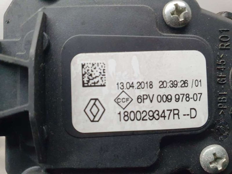Recambio de potenciometro pedal para renault clio iv business referencia OEM IAM 180029347R 6PV00997807 
