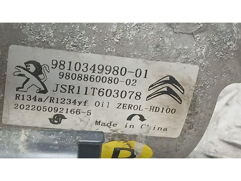 Recambio de compresor aire acondicionado para peugeot 2008 (--.2013) active referencia OEM IAM 9810349980 98008860080 JSR11T6030