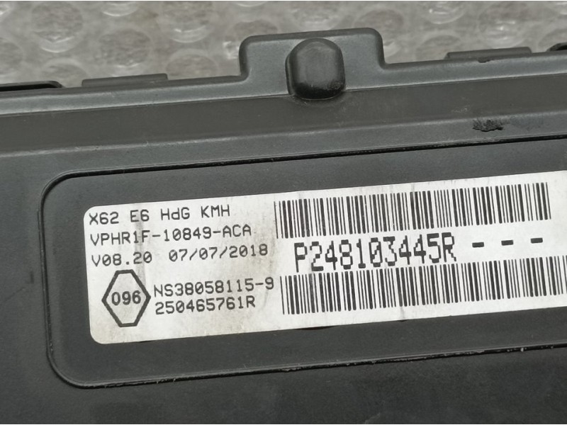 Recambio de cuadro instrumentos para renault master kombi l2h2 3,5t referencia OEM IAM P248103445R NS380584459 