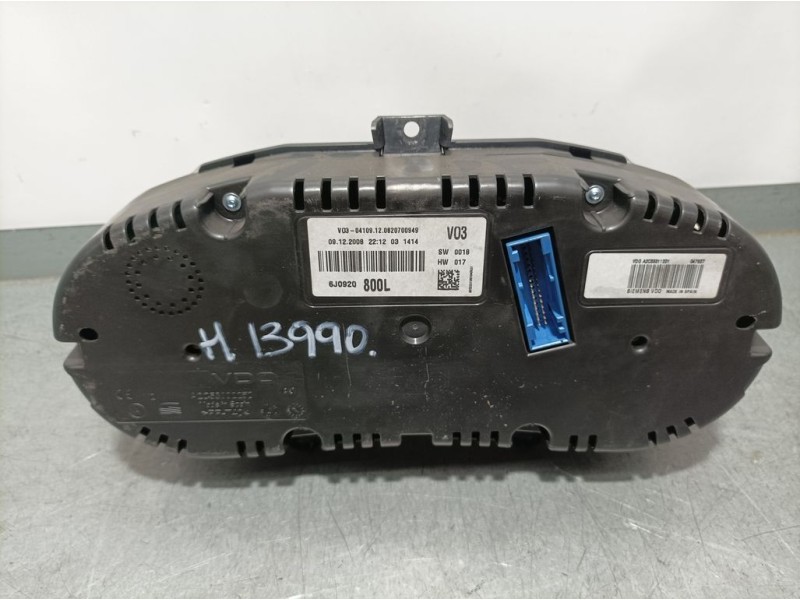Recambio de cuadro instrumentos para seat ibiza (6j5) reference referencia OEM IAM 6J0920800L A2C53311201 VDO SIEMENS