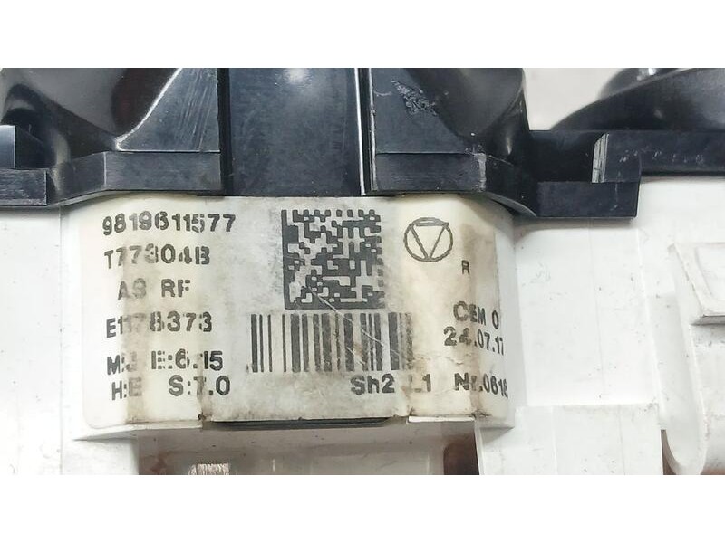 Recambio de mando calefaccion / aire acondicionado para peugeot 2008 (--.2013) active referencia OEM IAM 9819611577  t77304b