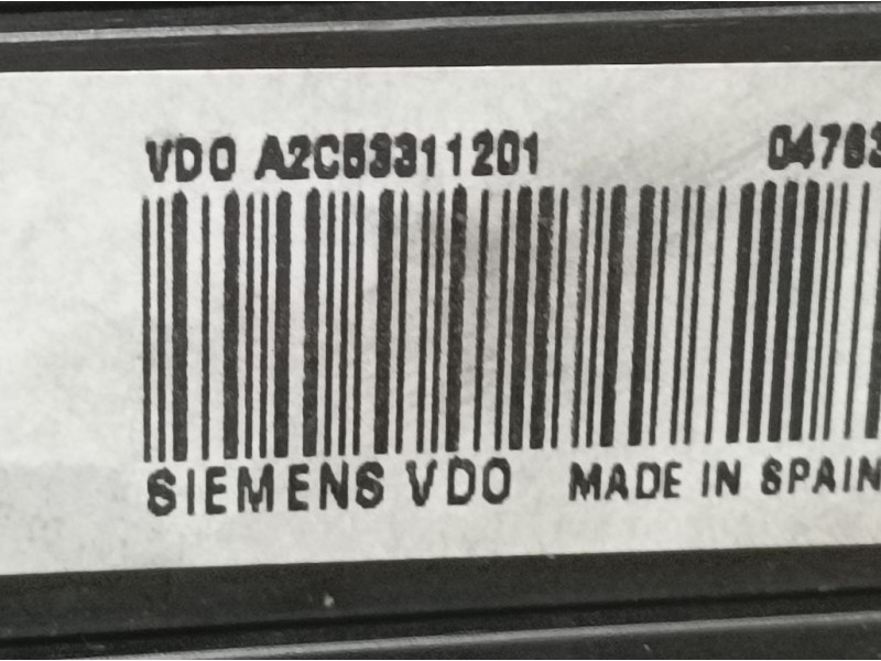 Recambio de cuadro instrumentos para seat ibiza (6j5) reference referencia OEM IAM 6J0920800L A2C53311201 VDO SIEMENS