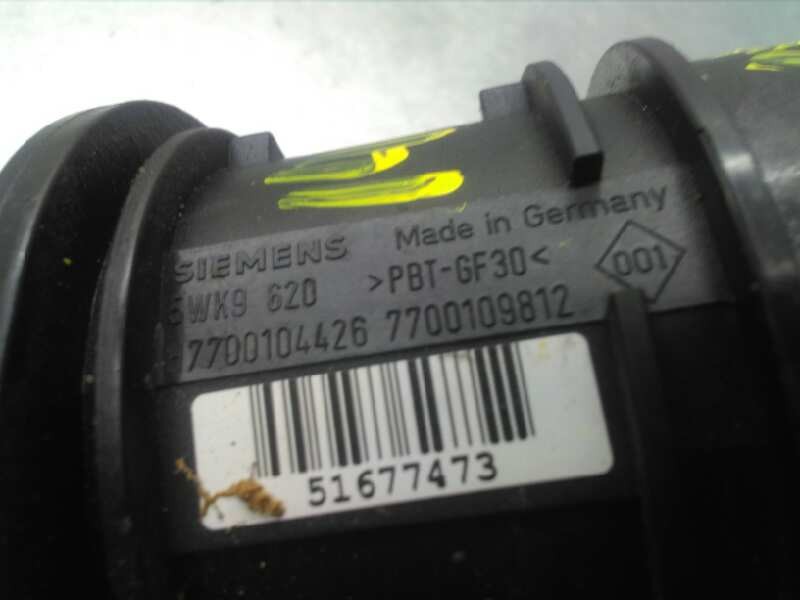Recambio de caudalimetro para renault megane i coupe fase 2 (da..) 1.9 dci diesel cat referencia OEM IAM H7700104426 5WK9620 SIE