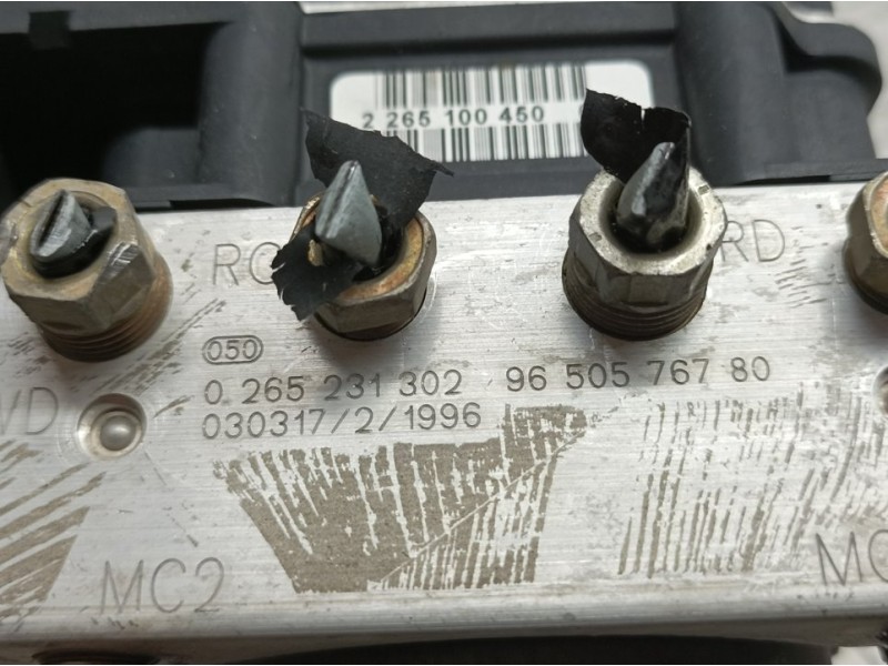 Recambio de abs para peugeot 307 break / sw (s1) sw pack referencia OEM IAM 9650576780 0265231302 BOSCH