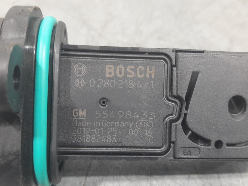 Recambio de caudalimetro para opel astra k (b16) 1.4 turbo (68) referencia OEM IAM 55498433 0280218471 BOSCH