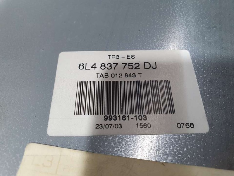 Recambio de elevalunas delantero derecho para seat cordoba berlina (6l2) signo/a referencia OEM IAM 6L483752DJ 993161103 