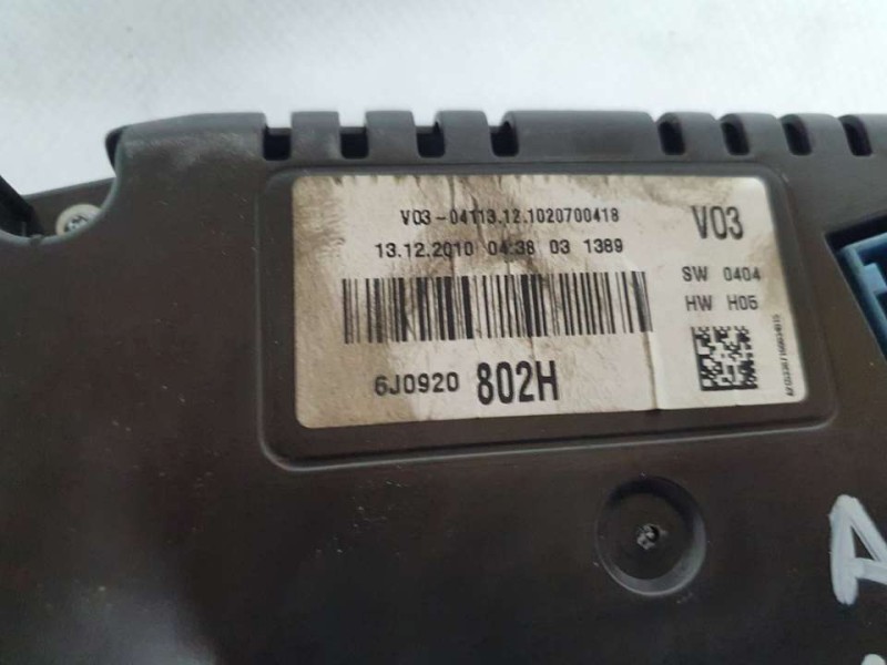 Recambio de cuadro instrumentos para seat ibiza (6j5) reference referencia OEM IAM 6J0920802H A2C53387160 VD0