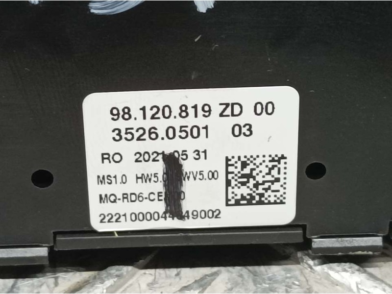 Recambio de mando multifuncion para toyota proace furgon referencia OEM IAM 98120819ZD 35260501 