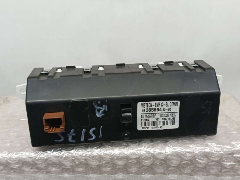 Recambio de pantalla multifuncion para toyota proace furgon referencia OEM IAM 9836586480 97111359 VISTEON