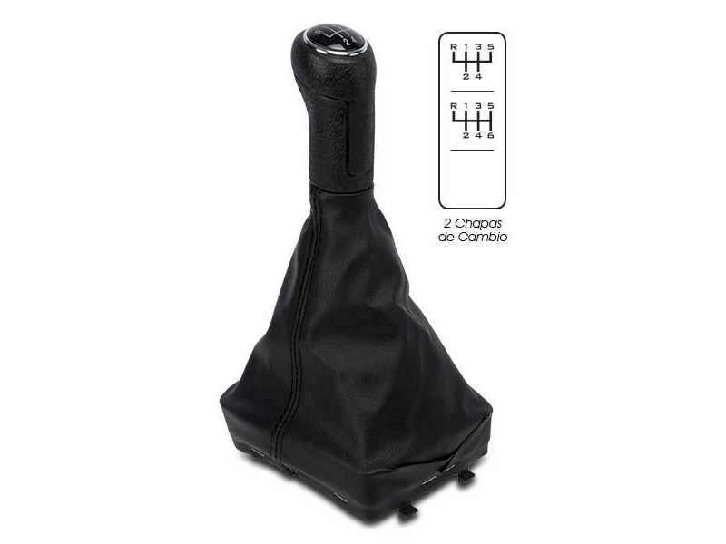 Recambio de recambio pomo con guarnecido para volkswagen polo (9n1) referencia OEM IAM POM40108 POMO CON GUARNECIDO 5/6V POLO 9N