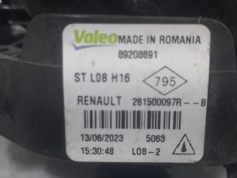 Recambio de faro antiniebla izquierdo para dacia sandero iii 1.0 tce 90 referencia OEM IAM 261500097R  