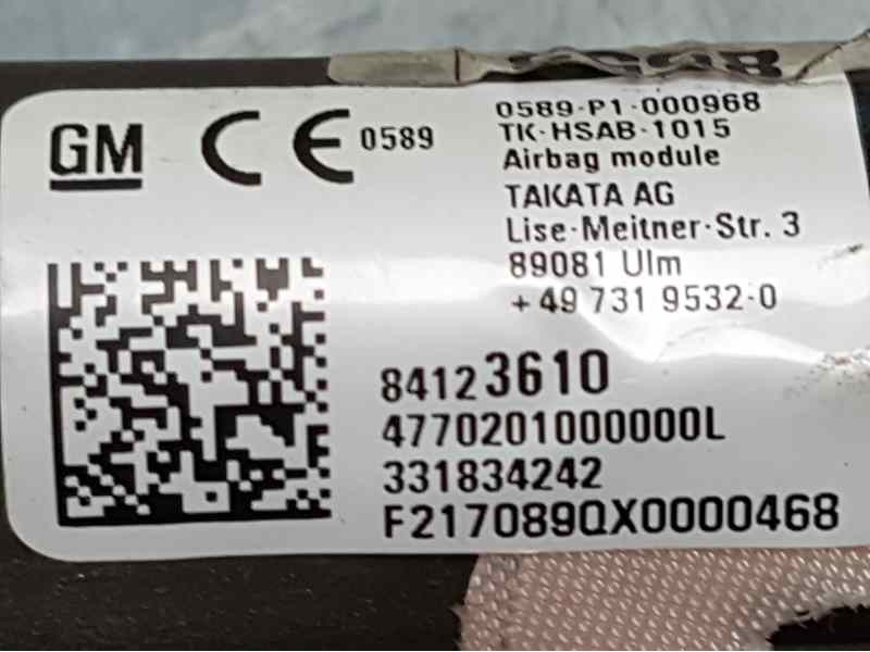 Recambio de airbag cortina delantero izquierdo para opel insignia sports tourer excellence referencia OEM IAM 84123610 331834242