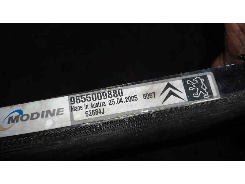 Recambio de condensador / radiador aire acondicionado para peugeot 1007 sport referencia OEM IAM 62684J 9655009880 MODINE
