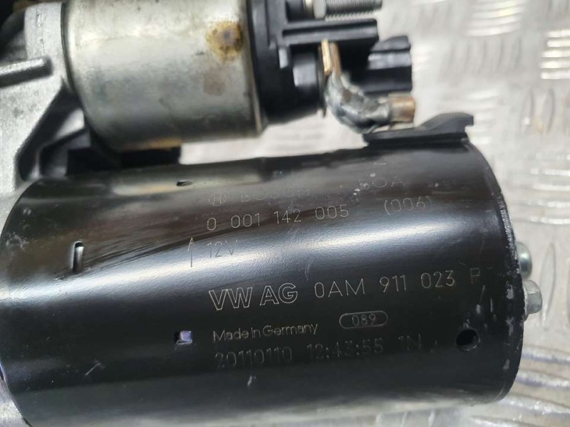 Recambio de motor arranque para audi a1 (8x) ambition referencia OEM IAM 0AM911023F 0001142005 BOSCH