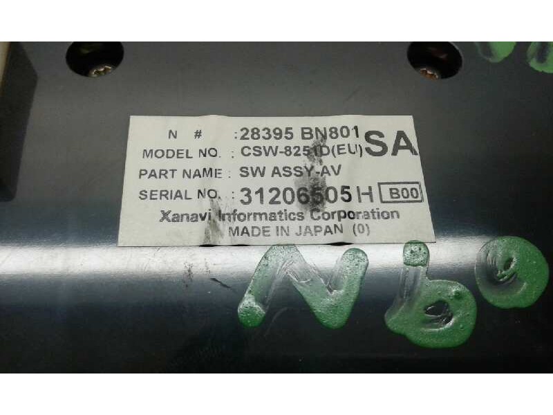 Recambio de mando climatizador para nissan almera (n16/e) acenta referencia OEM IAM 28395BN801  28395BN801
