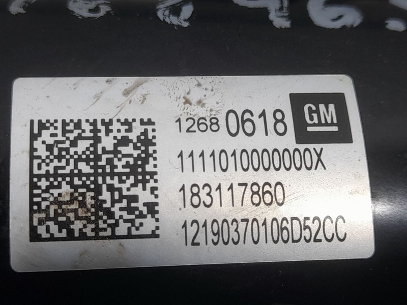 Recambio de motor arranque para opel astra k (b16) 1.4 turbo (68) referencia OEM IAM 183117860 12680618 GM