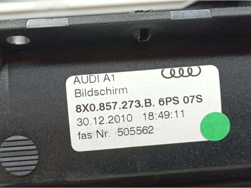 Recambio de sistema navegacion gps para audi a1 (8x) ambition referencia OEM IAM 8X0857273B 505562 