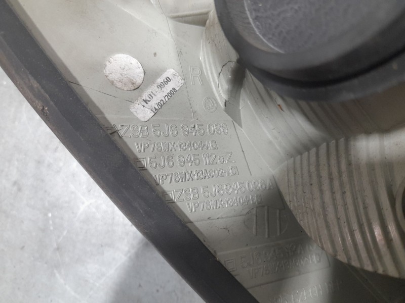 Recambio de piloto trasero derecho para skoda fabia ii (542) 1.4 tdi referencia OEM IAM 5J6945112  